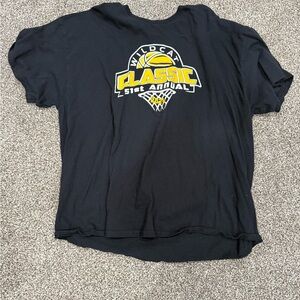Gildan Black T-Shirt with Yellow Graphic